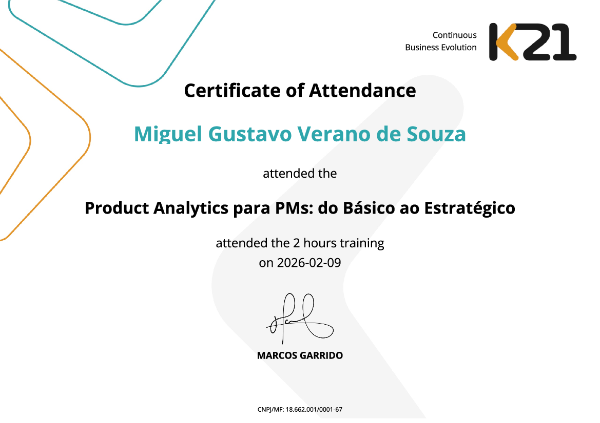 Certificado K21